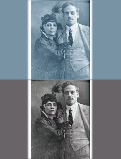 Elvira Notari, Italian filmmaker, pictured with her husband Nicola Notari. https://en.wikipedia.org/wiki/Elvira_Notari